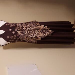 Elegant Brown Floral Jumpsuit